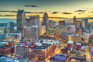 Detroit, Michigan, USA downtown